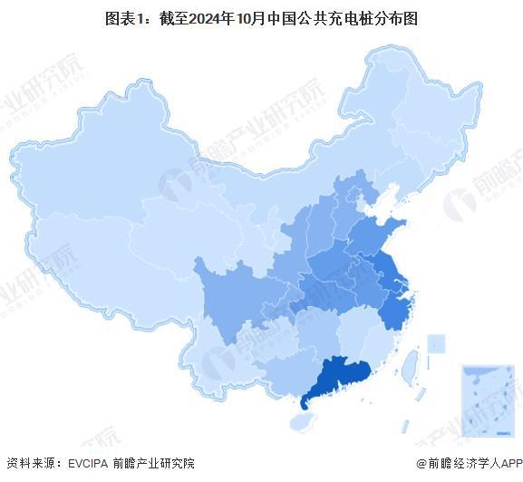 K8·凯发：2024年中国电动汽车充电桩区域分布情况公共充电桩与共享私桩区域分布