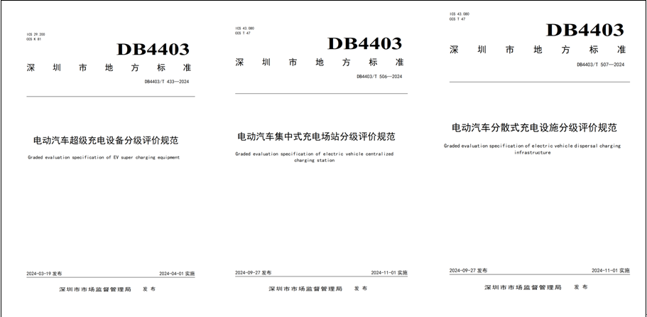 国内首批充电设施分级评价标准正式实施深圳“超充之城”建设迈出坚实一步